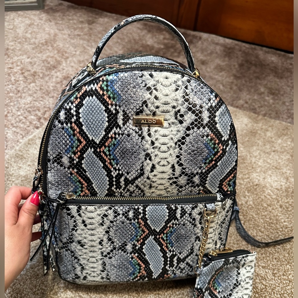 Aldo backpack with mini wallet